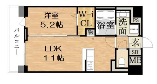 セレーナ コンフォルト天神橋の物件間取画像